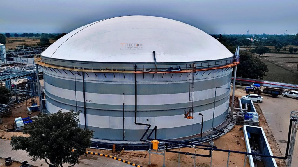 Digester Mounted Gas Holder Dome